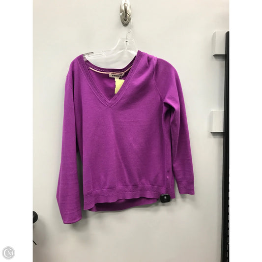 Top Long Sleeve By Boden In Purple, Size: M