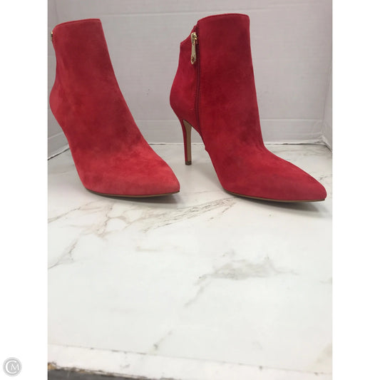 Boots Ankle Heels By Louise Et Cie In Red, Size: 9
