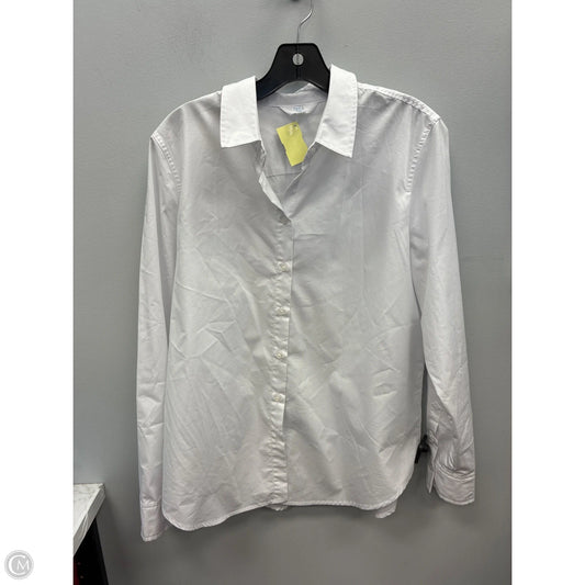 Top Long Sleeve By Time And Tru In White, Size: L
