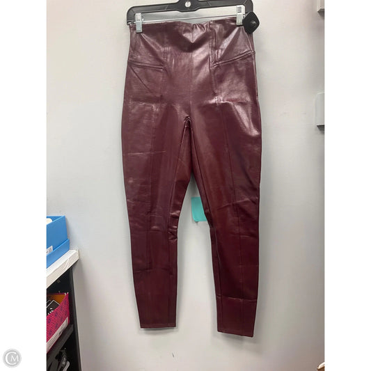 Pants Leggings By Spanx In Maroon, Size: M