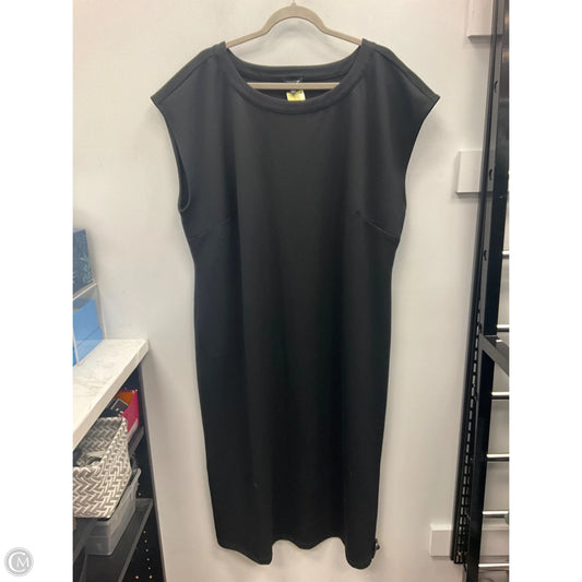 Dress Casual Midi By Talbots In Black, Size: 2x