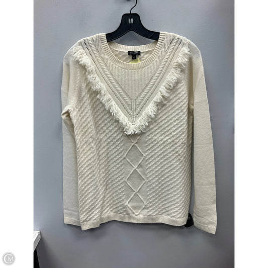 Sweater By Talbots In Cream, Size: S