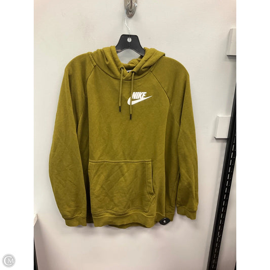 Sweatshirt Hoodie By Nike Apparel In Green, Size: Xl