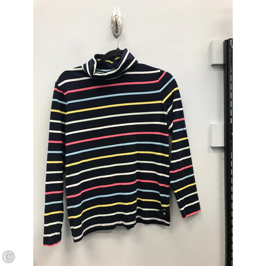Top Long Sleeve By Talbots In Striped Pattern, Size: L