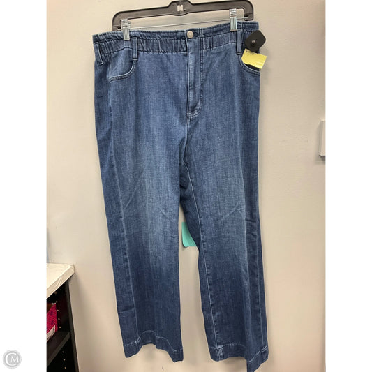Jeans Wide Leg By J. Crew In Blue Denim, Size: 12