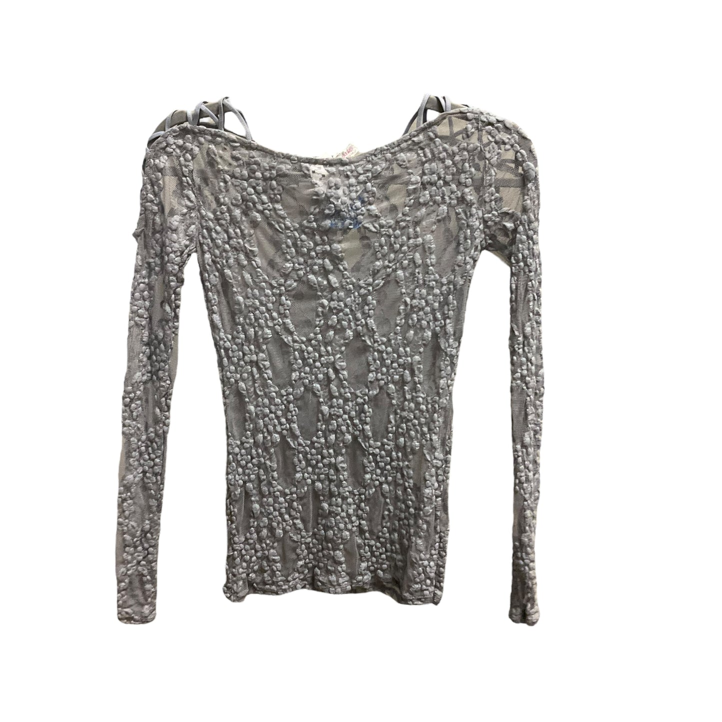 Top Long Sleeve By Free People In Grey, Size: S