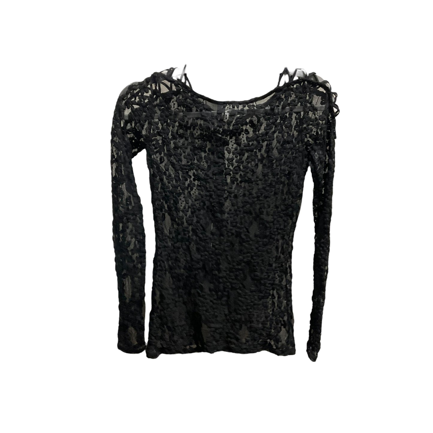 Top Long Sleeve By Free People In Black, Size: S