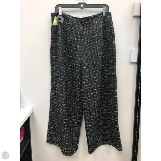 Pants Dress By Loft In Black & Green, Size: 12