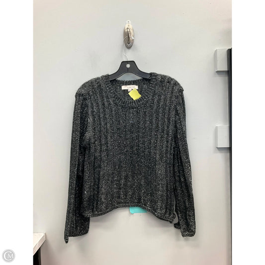 Top Long Sleeve By Loft In Black & Silver, Size: Xs