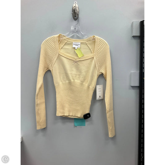 Top Long Sleeve By Willow & Wind In Yellow, Size: S
