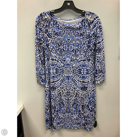 Dress Designer By Lilly Pulitzer In Blue & White, Size: Xs
