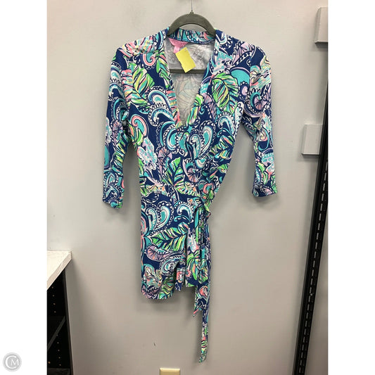 Romper Designer By Lilly Pulitzer In Blue & Green, Size: Xs