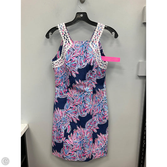Dress Designer By Lilly Pulitzer In Blue & Pink, Size: 0