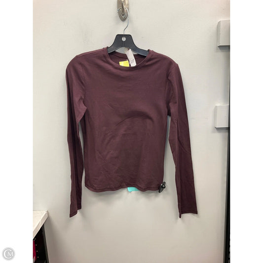 Top Long Sleeve Basic By Gap In Purple, Size: M