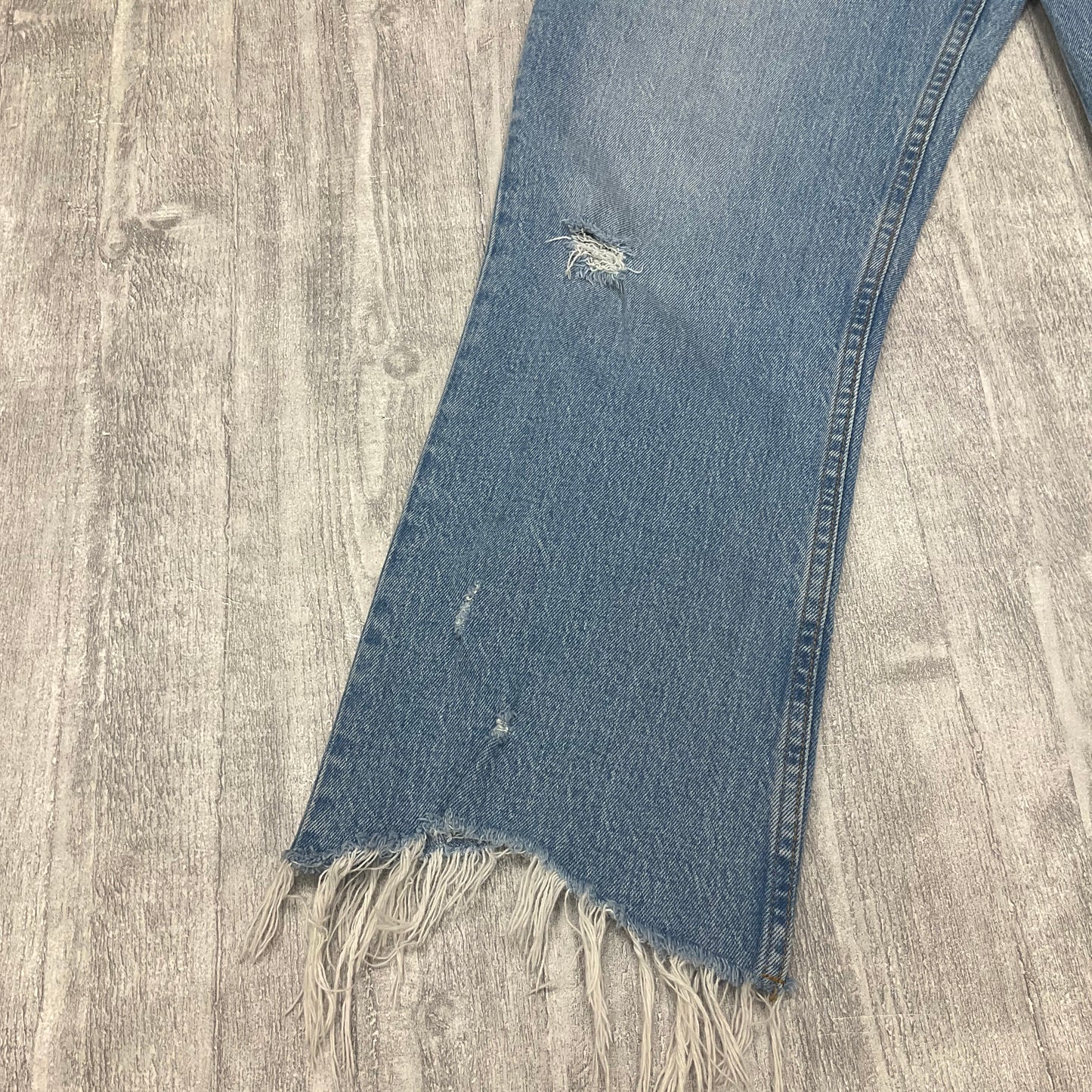 Jeans Flared By Abercrombie And Fitch In Blue Denim, Size: 8