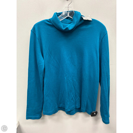 Top Long Sleeve By St Johns Bay In Blue, Size: Lp