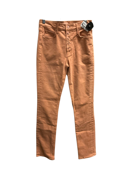 Jeans Straight By Mother In Orange, Size: 4