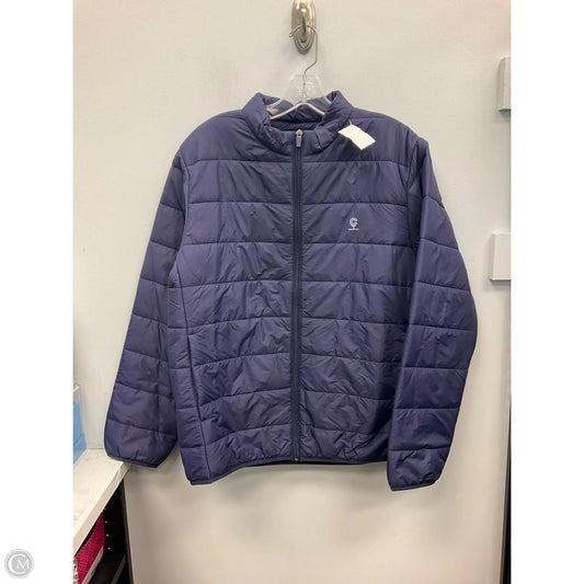 Jacket Puffer & Quilted By Clothes Mentor In Navy, Size: L