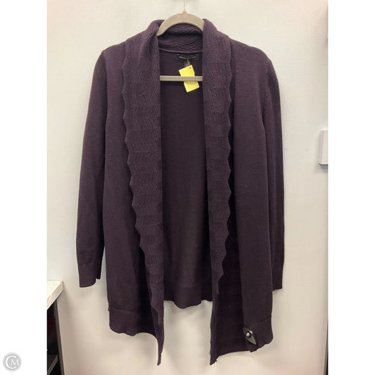 Sweater Cardigan By Banana Republic In Purple, Size: Mp
