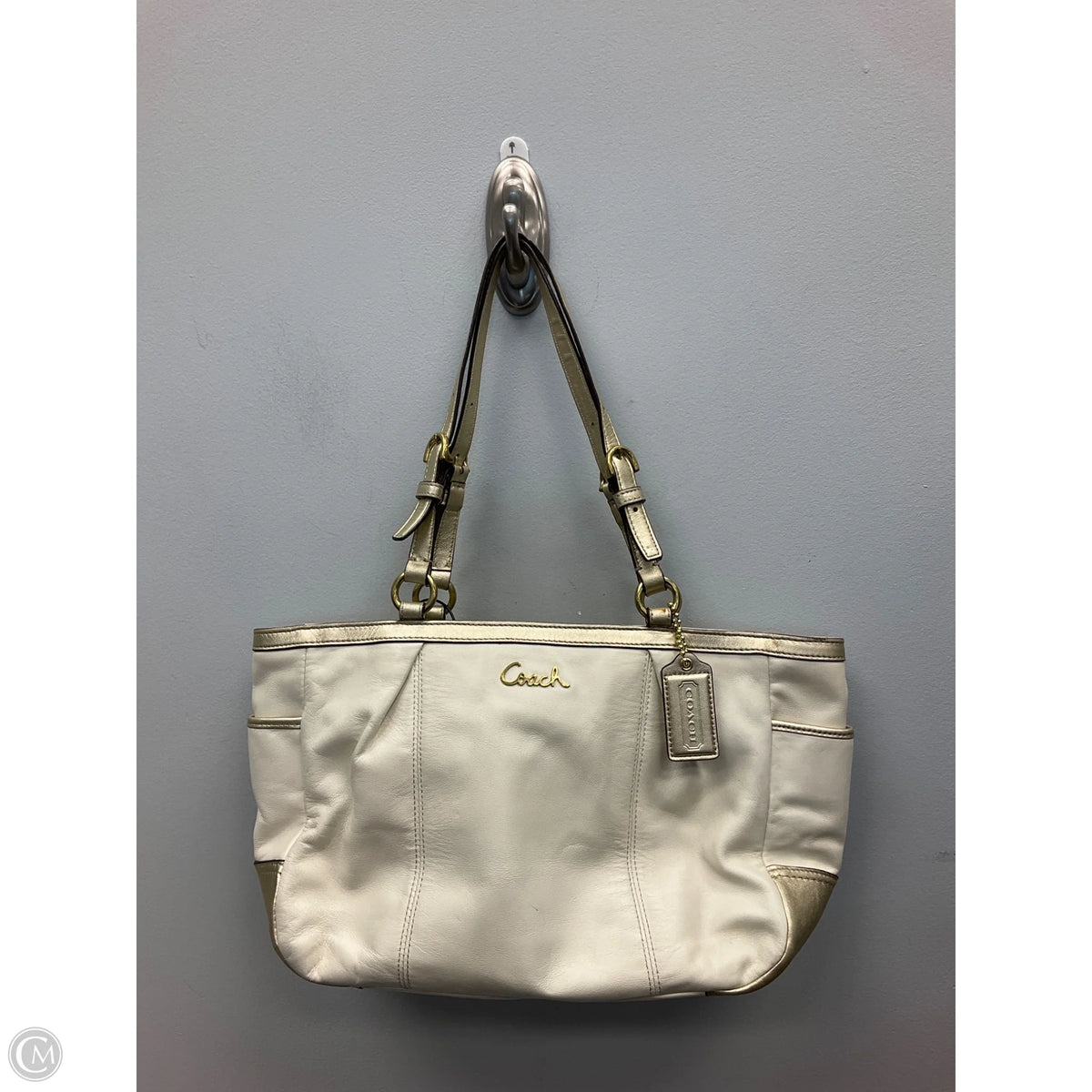 Tote Designer By Coach, Size: Medium