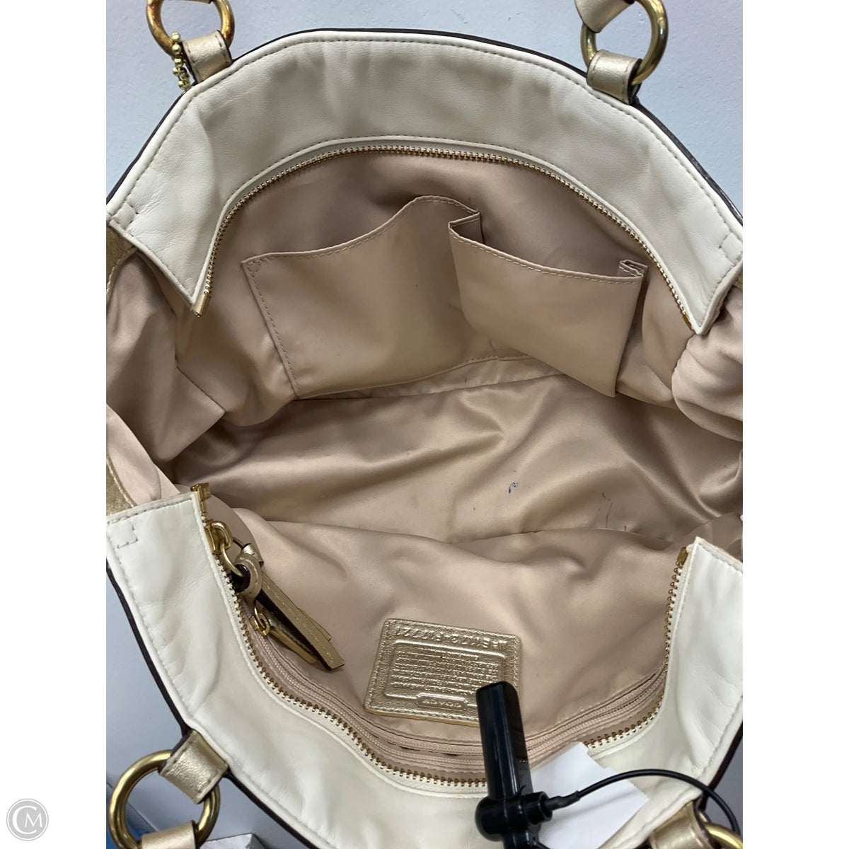 Tote Designer By Coach, Size: Medium