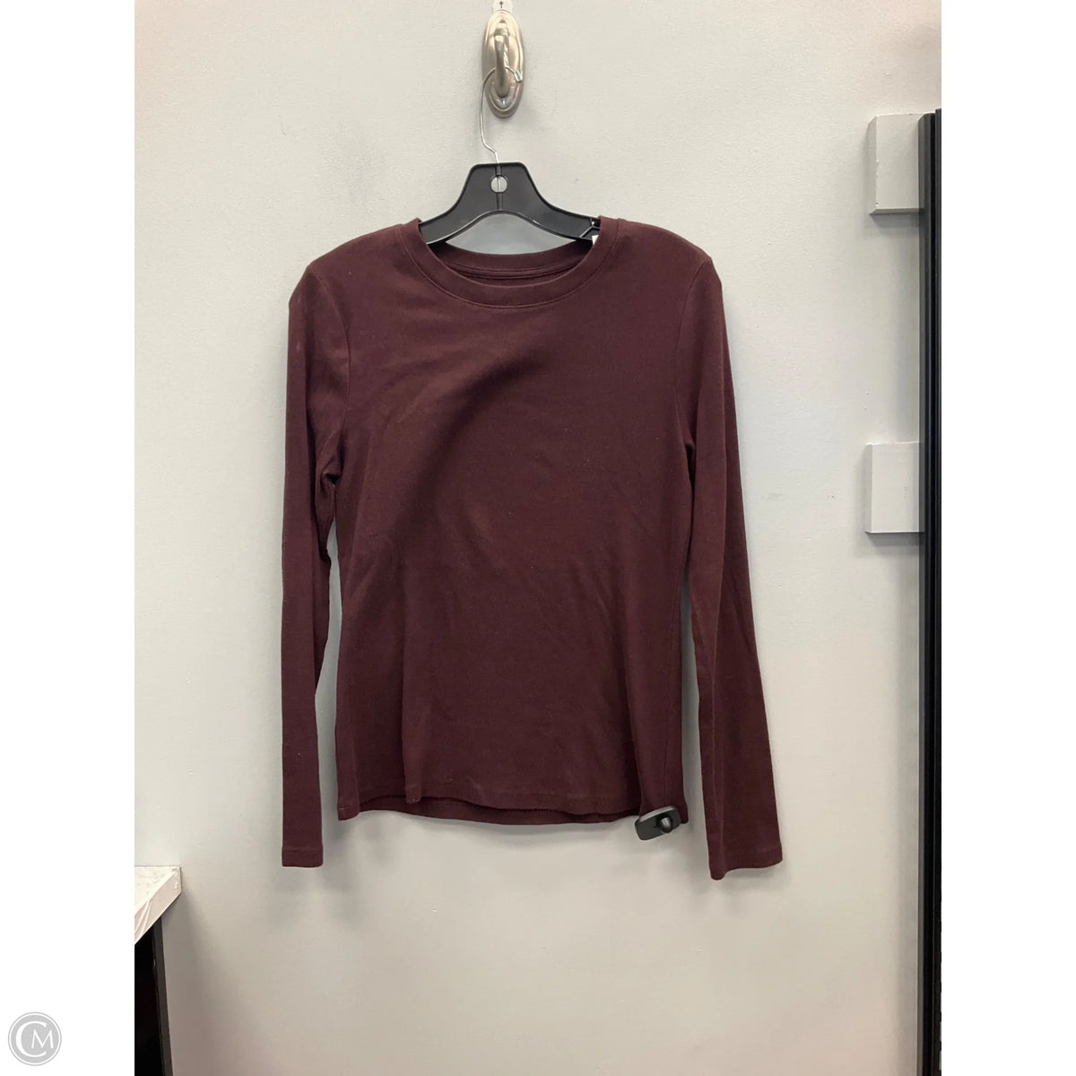 Top Long Sleeve Basic By A New Day In Purple, Size: M