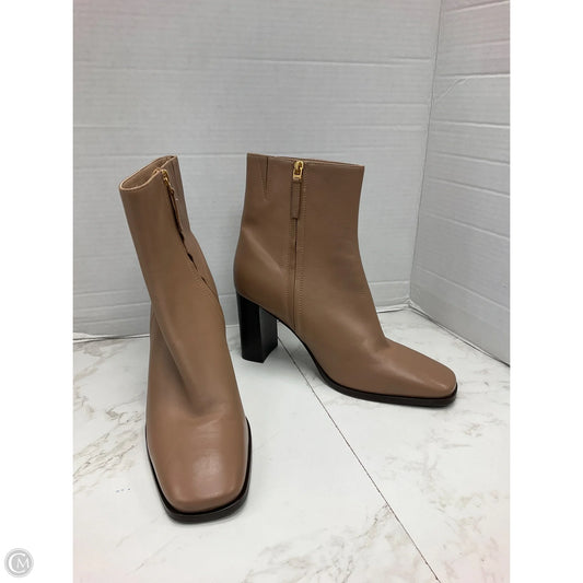 Boots Ankle Heels By Reiss In Tan, Size: 10