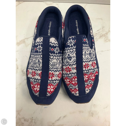Shoes Flats By Easy Spirit In Blue Red & White, Size: 8.5