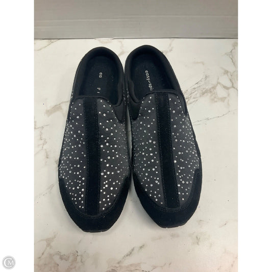 Shoes Sneakers By Clothes Mentor In Black & Silver, Size: 9.5