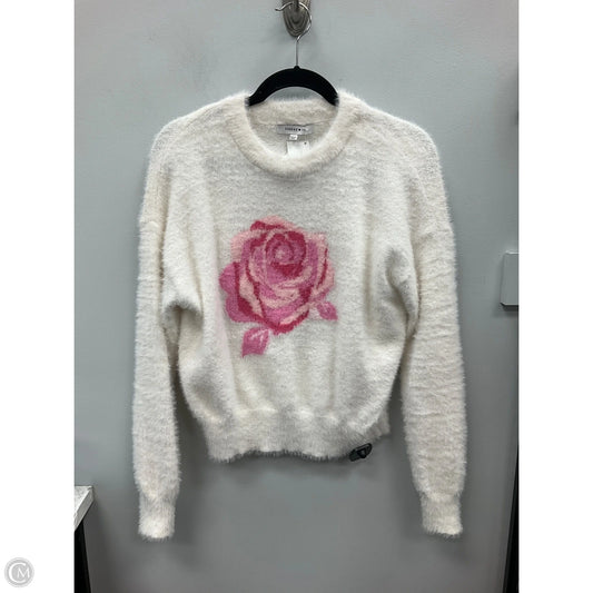 Sweater By Clothes Mentor In Cream & Pink, Size: S