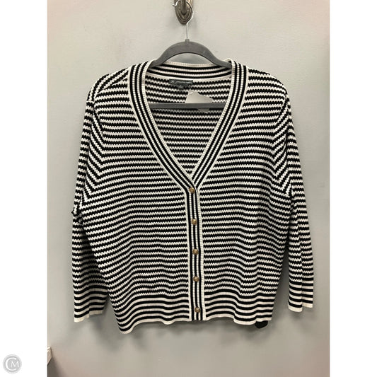 Top Long Sleeve By Adrianna Papell In Striped Pattern, Size: Xl