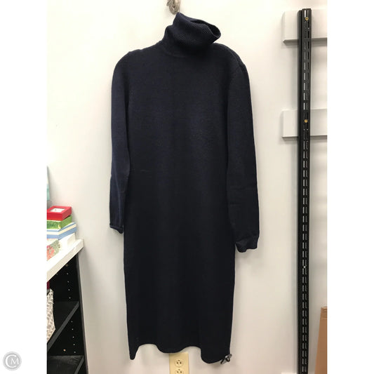Dress Sweater By Lauren By Ralph Lauren In Navy, Size: M