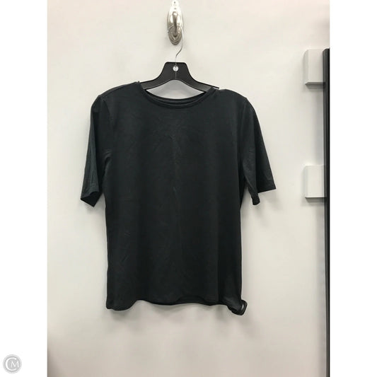 Top Short Sleeve Basic By Garnet Hill In Black, Size: M