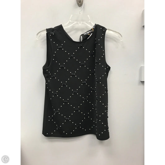 Top Sleeveless Designer By Karl Lagerfeld In Black, Size: M