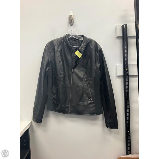 Jacket Moto By Kenneth Cole In Black, Size: L