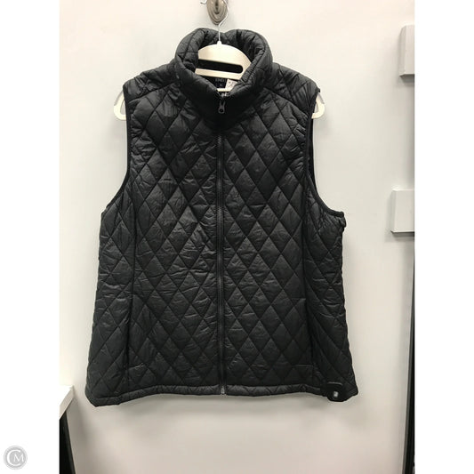 Vest Puffer & Quilted By Lands End In Black, Size: Xl