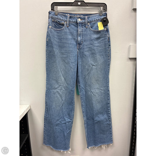 Jeans Wide Leg By J. Crew In Blue Denim, Size: 4