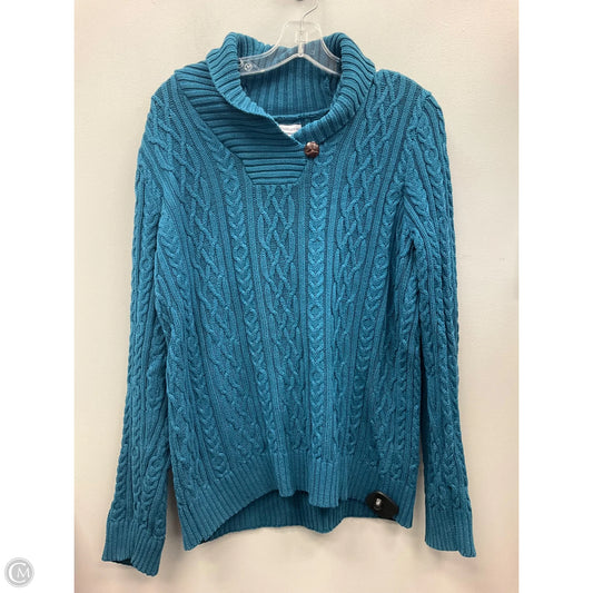 Sweater By Croft And Barrow In Blue, Size: Xl