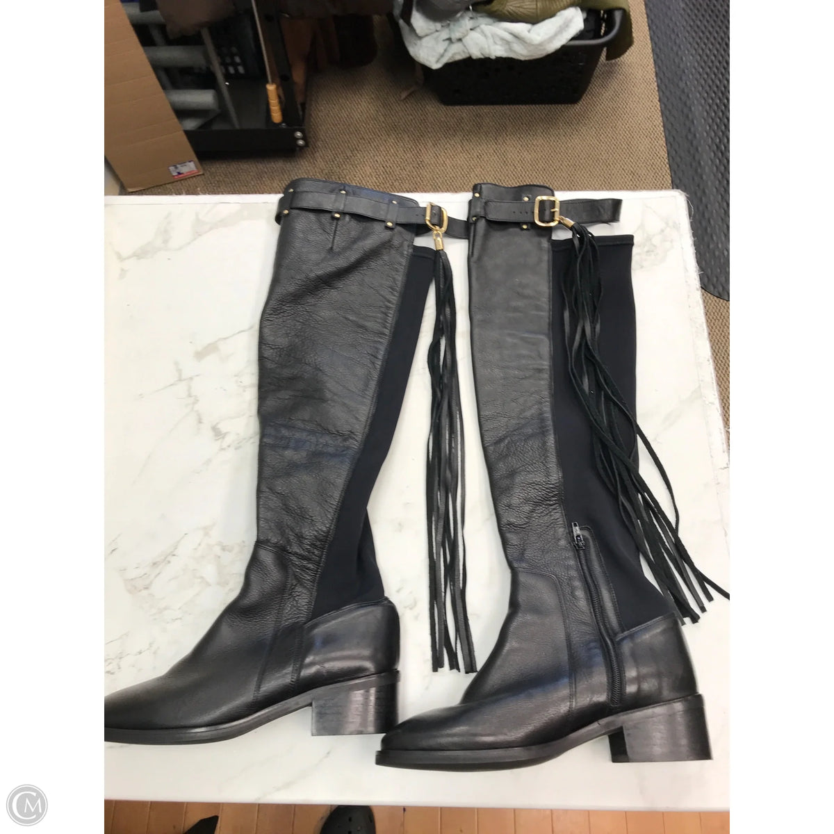 Boots Designer By Kurt Geiger In Black, Size: 9