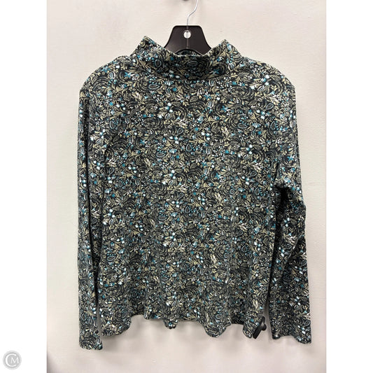 Top Long Sleeve By Croft And Barrow In Floral Print, Size: L
