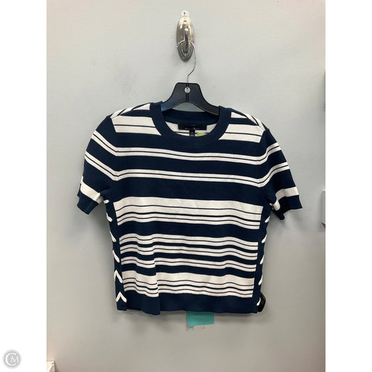 Top Short Sleeve By White House Black Market In Striped Pattern, Size: S