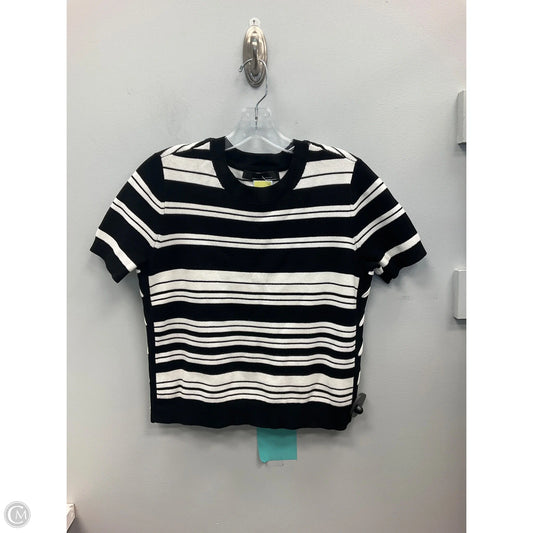 Top Short Sleeve By White House Black Market In Striped Pattern, Size: Sp