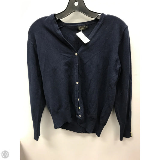Top Long Sleeve By Cielo In Navy, Size: M