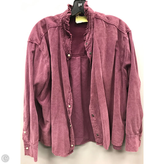 Top Long Sleeve By Dylan In Purple, Size: S