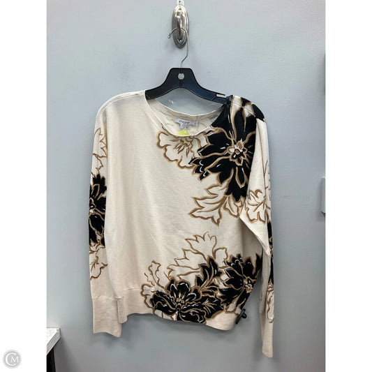 Top Long Sleeve By Chicos In Cream, Size: M