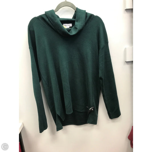 Top Long Sleeve By Calvin Klein In Green, Size: S