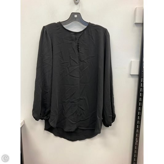 Top Long Sleeve By Elie Tahari In Black, Size: L