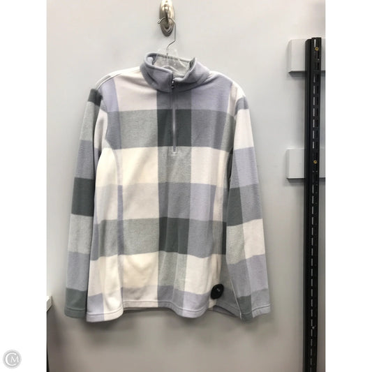 Top Long Sleeve By Lands End In Checkered Pattern, Size: Xl