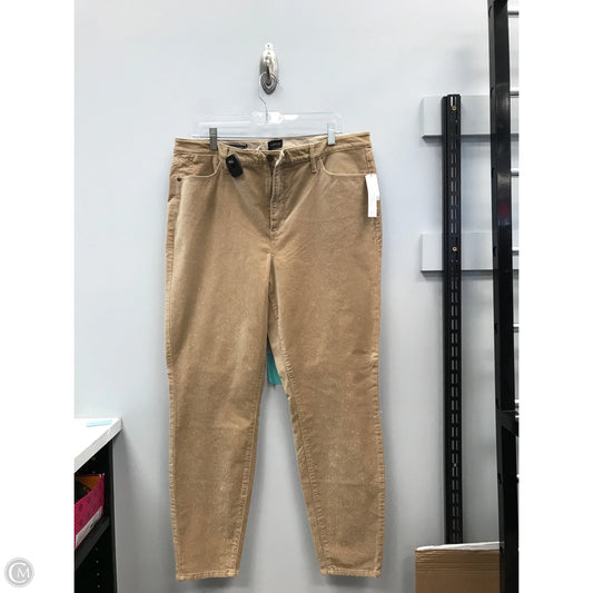 Pants Corduroy By Talbots In Gold, Size: 16