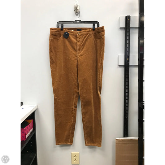 Pants Corduroy By Talbots In Tan, Size: 16